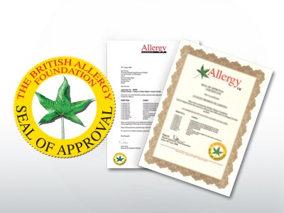 Vähentää todistetusti kotitalouksien allergeeneja